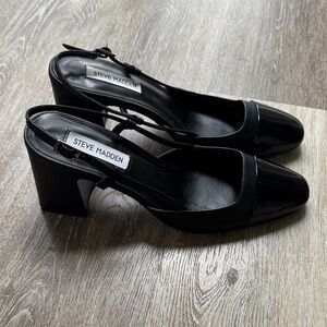 Steve Madden Black Block Heel Shoes